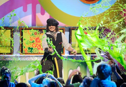 Nickelodeon забрызгал звезд слизью