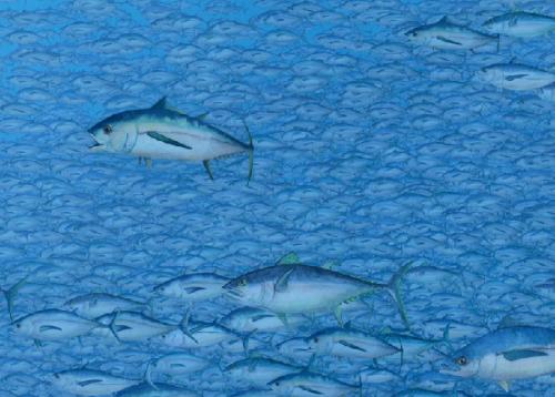 Художник создаёт картины из мусора