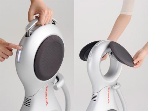 Одноколёсное чудо японской мысли управляется отклонением тела