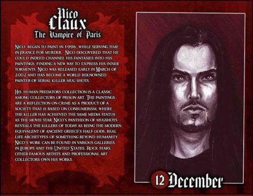 Вампир и каннибал выпустил календарь 2007 года!