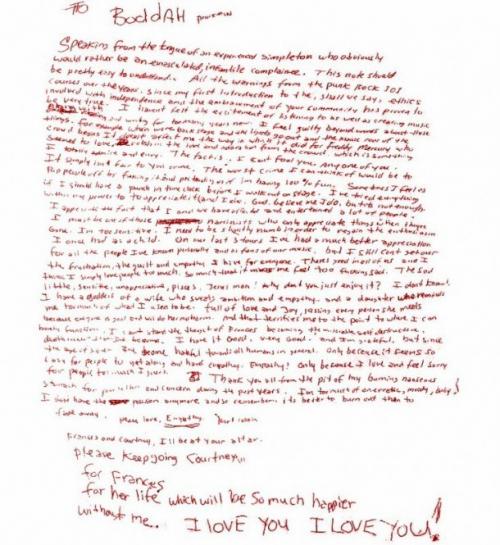 Что писали знаменитости в своих предсмертных записках