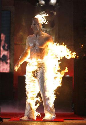 Трюкачи горели на вручении премии