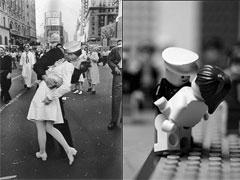 Легендарные фото воссоздали из лего