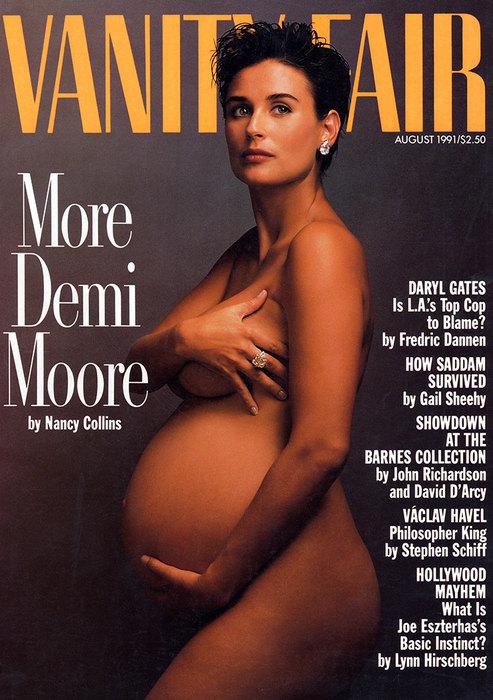 Беременные звезды, которые снимались для обложек глянца