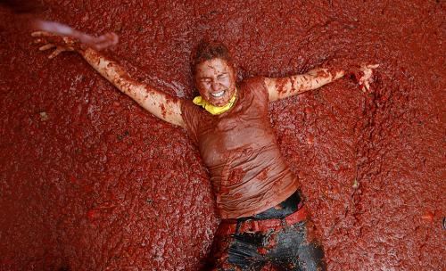 В Испании подрались на помидорах