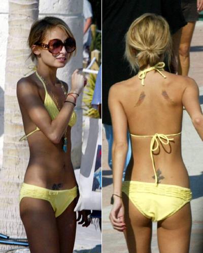 Звезды в бикини цвета солнца