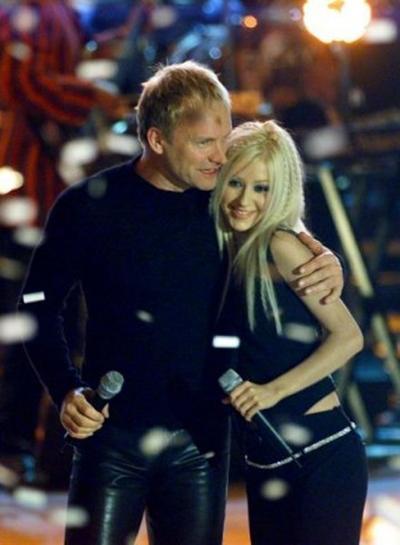 Кристина Агилера с «коллегами по цеху»