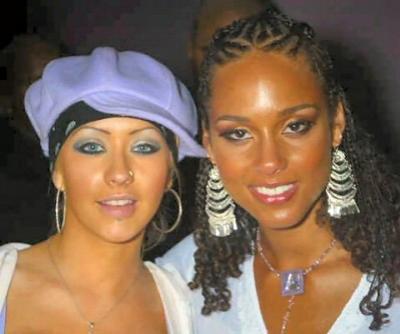 Кристина Агилера с «коллегами по цеху»