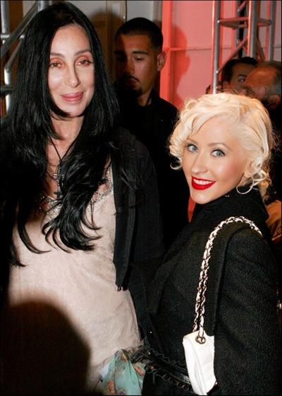 Кристина Агилера с «коллегами по цеху»