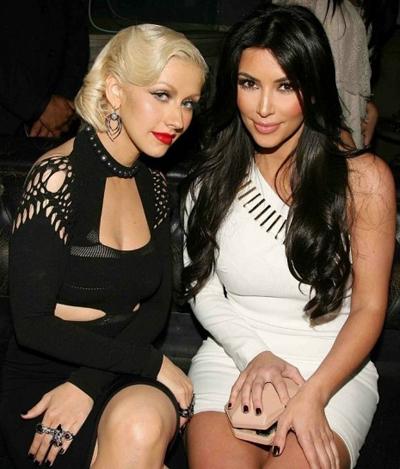 Кристина Агилера с «коллегами по цеху»