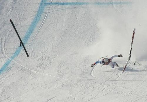 Швецарский горнолыжник разбился во время скоростного спуска