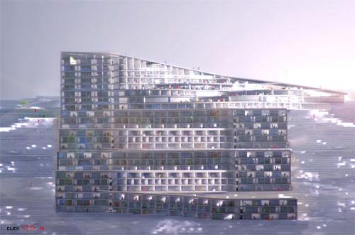 Норвежский отель прогнётся для лыжников «зигзагом»