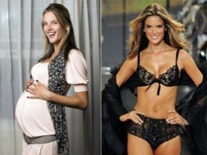 Голливудские мамочки до и после родов