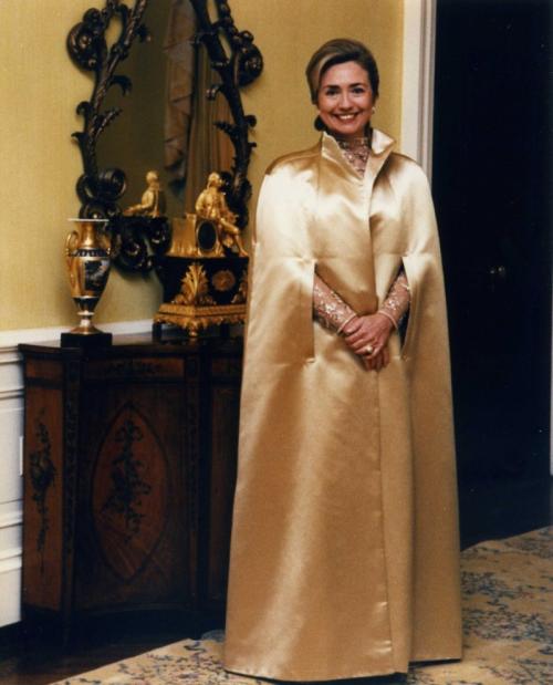 Хилъри Клинтън по време на учредителната топката през 1992.