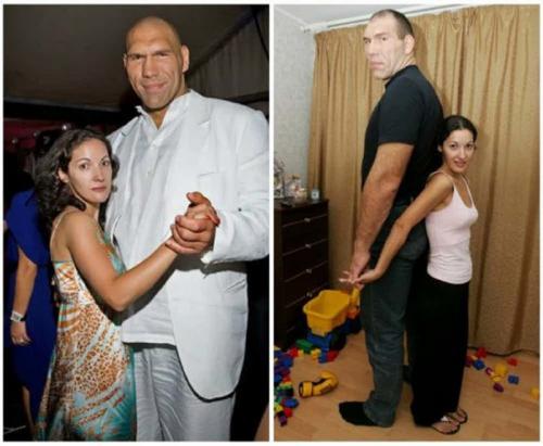 Высокорослые спортсмены, которые выбрали в жены сексуальных коротышек