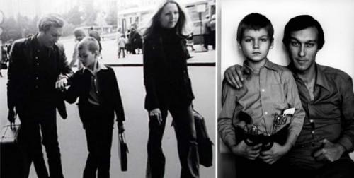 Редкие фото советских знаменитостей с детьми