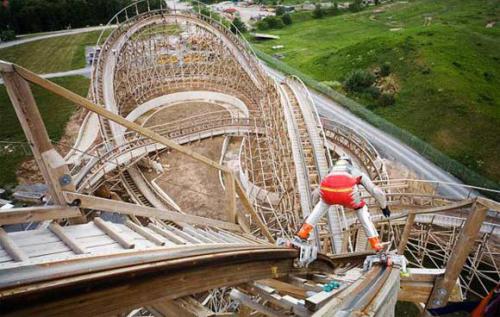 Немец установил роллер-рекорд на американской горке