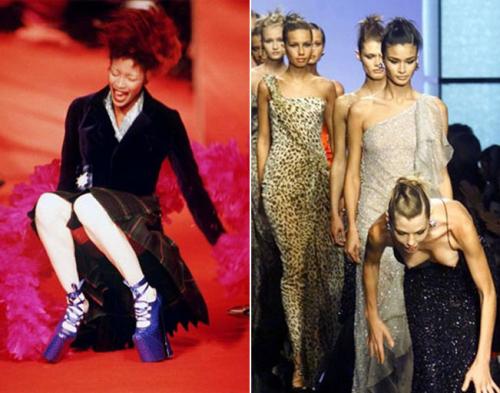 Самые курьёзные падения топ-моделей на подиуме