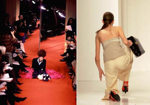 Самые курьёзные падения топ-моделей на подиуме