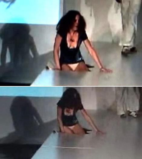 Самые курьёзные падения топ-моделей на подиуме