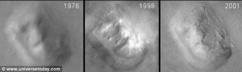 Фотографии высокого разрешения разоблачили лицо на Марсе