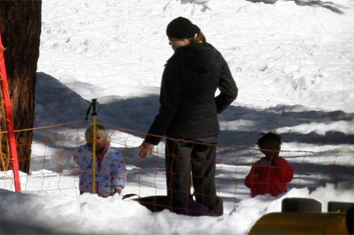 Семейство Джоли-Питт порезвилось на горнолыжном курорте