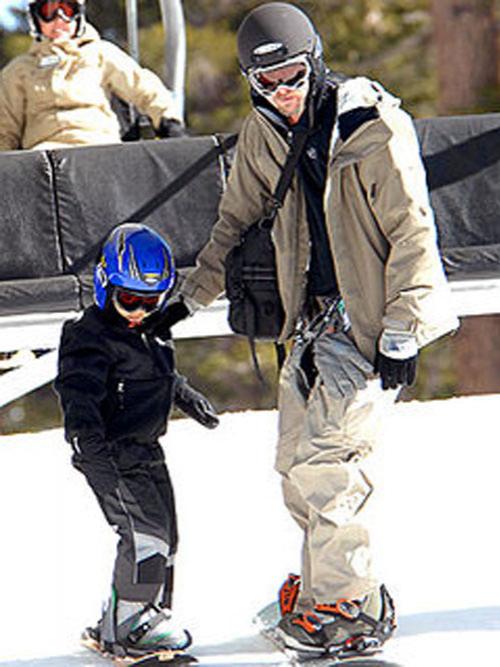 Семейство Джоли-Питт порезвилось на горнолыжном курорте