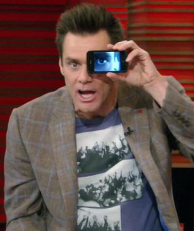 Джим Керри и его iPhone