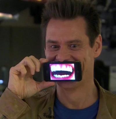 Джим Керри и его iPhone