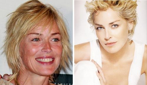 Знаменитости до и после фотошопа