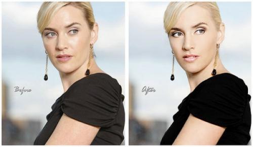 Знаменитости до и после фотошопа