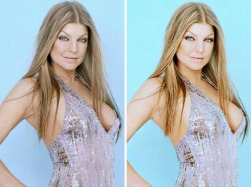 Знаменитости до и после фотошопа