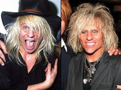 Рок-звезды в молодости и сейчас