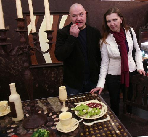 В Вильнюсе построили шоколадную комнату