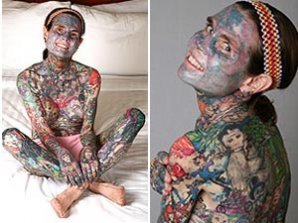 Cамая татуированная женщина в мире