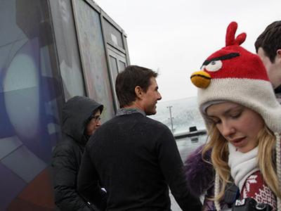 Том Круз приехал в Москву с женой