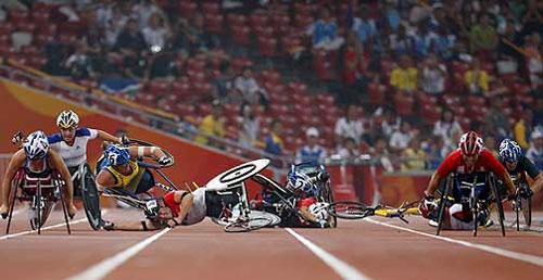 На Параолимпийских играх в Пекине произошло кровавое столкновение