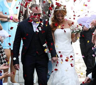 Подольская упала на собственной свадьбе