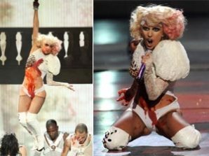Леди Гага истекла кровью на церемонии MTV VMA