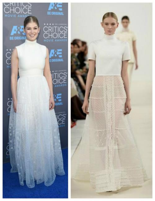 Как выглядят звезды в нарядах с модных показов