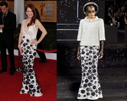 Как выглядят звезды в нарядах с модных показов