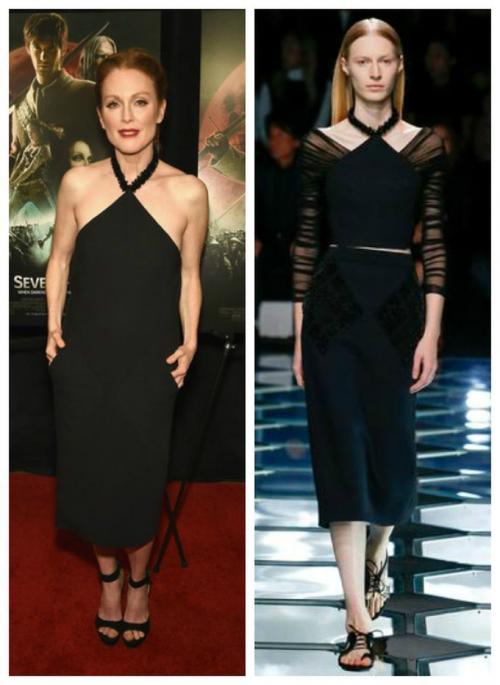 Как выглядят звезды в нарядах с модных показов