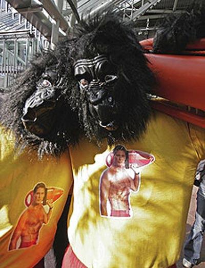 По улицам Лондона бегали гориллы