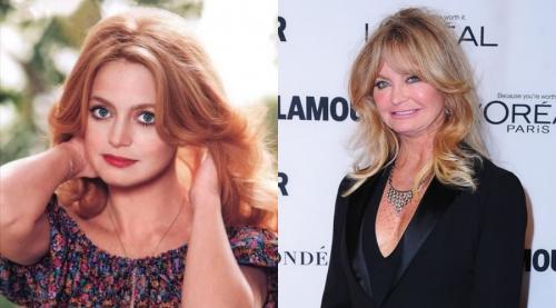 Goldie Hawn Как искате да запомните тази актриса младо момиче, което получава Оскар за най-добра актриса в стария холивудски шедьовър Cactus Flower. Но оттогава минаха много десетилетия и Голди Хон сега изглежда така.