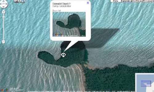 Google Earth открыл  фаллообразные "белые пятна» на карте Земли