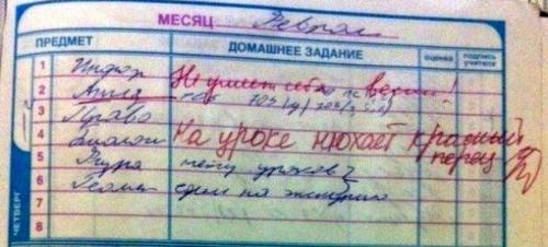 20 записей в дневниках, после которых вновь захочется вернуться в школу