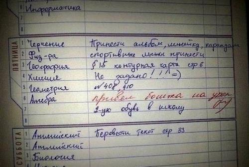 20 записей в дневниках, после которых вновь захочется вернуться в школу