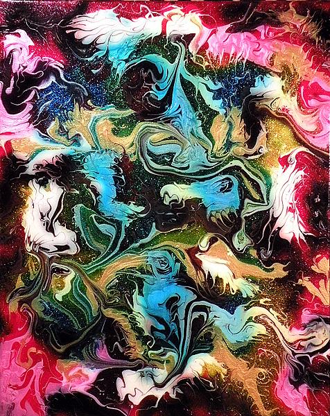 Американка рисует картины своей грудью