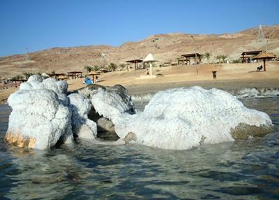 Странные соляные образования в Мертвом море