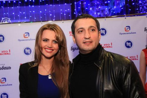 Актер Арарат Кещян с женой Екатериной.